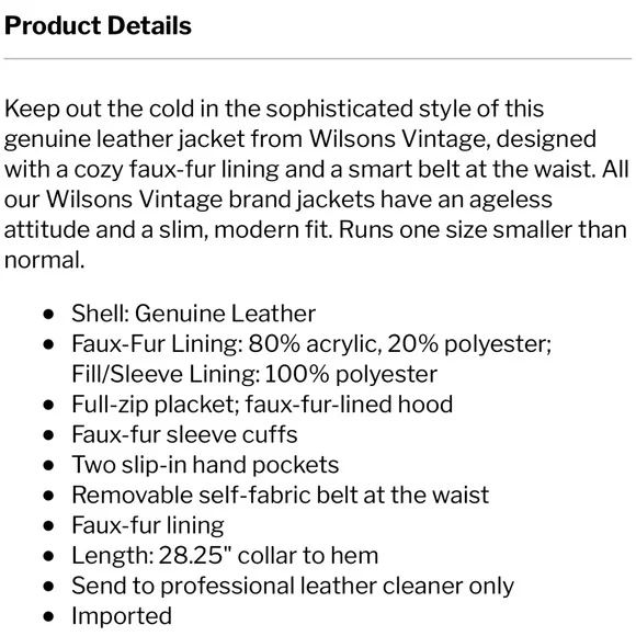 Wilson’s Leather Genevieve leather jacket, women’s Medium - Picture 15 of 16